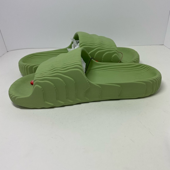 New Men’s  Adidas Adilette 22 Magic Lime Slide Sandals Size 13 main image 6
